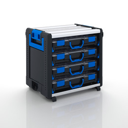 WorkMo 24-500 met 8 koffergeleiders incl. BOXXen